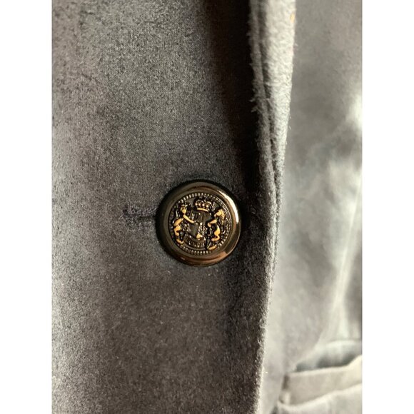 Isaac Mizrahi Live! Womens Estate Collection Blazer XSP Gray With Ornate Lining - Picture 4 of 7